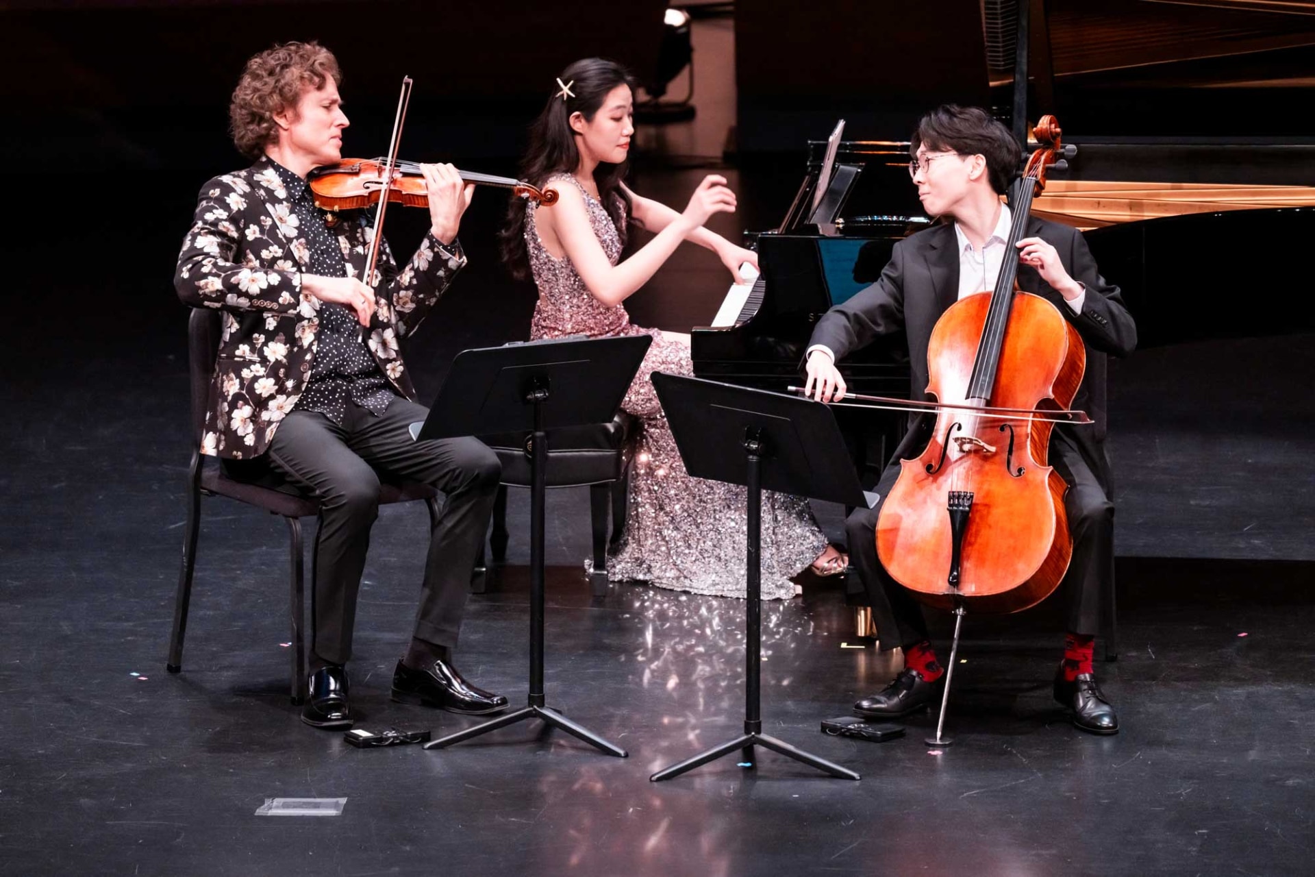 young artists playing instruments